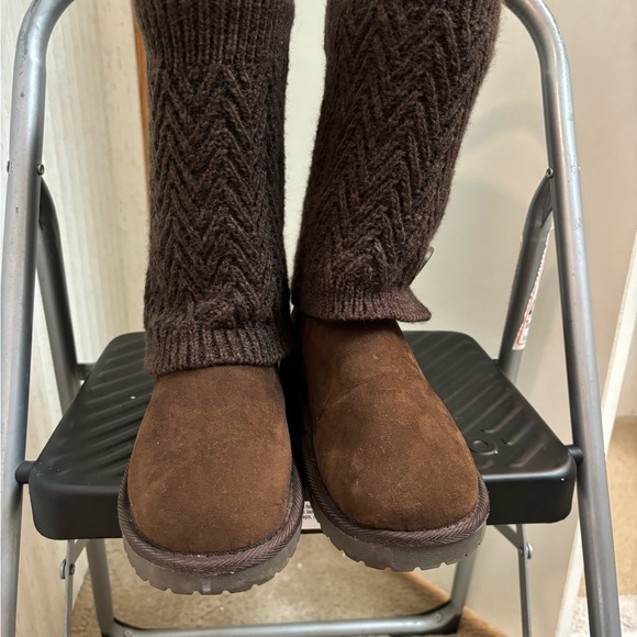 Muk Luks Brown Winter & Rain Boots - Picture 1 of 4